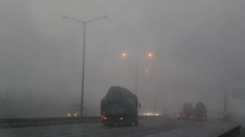 TEM otoyolunda yoğun sis