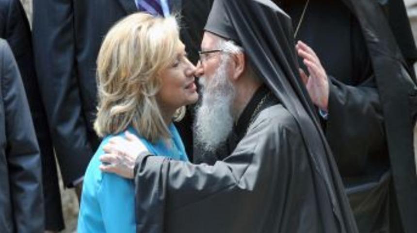 Hillary Clinton Patrik Bartholomeos'u ziyaret etti