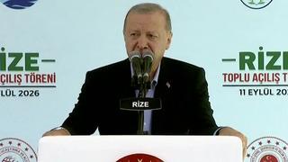 Cumhurbaşkanı Erdoğan Rize'de! Muhalefetin ne dediğiyle ilgilenmiyoruz