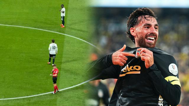 Tüpraş Stadyumu'nda tüyler diken diken! Beşiktaş taraftarından kaptan Orkun Kökçü'ye olay 'Pınarbaşı' jesti...