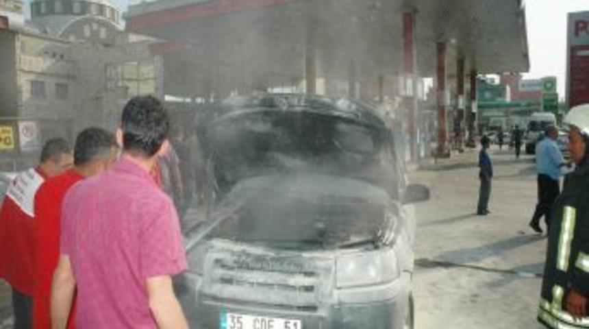 Benzin istasyonunda facianın eşiğinden d&ouml;n&uuml;ld&uuml;