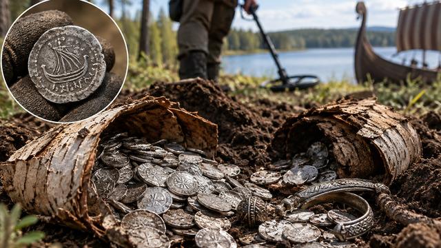 Metal dedektörü sinyal verdi, toprağı kazınca inanamadı! Tarihin en büyük hazinesi