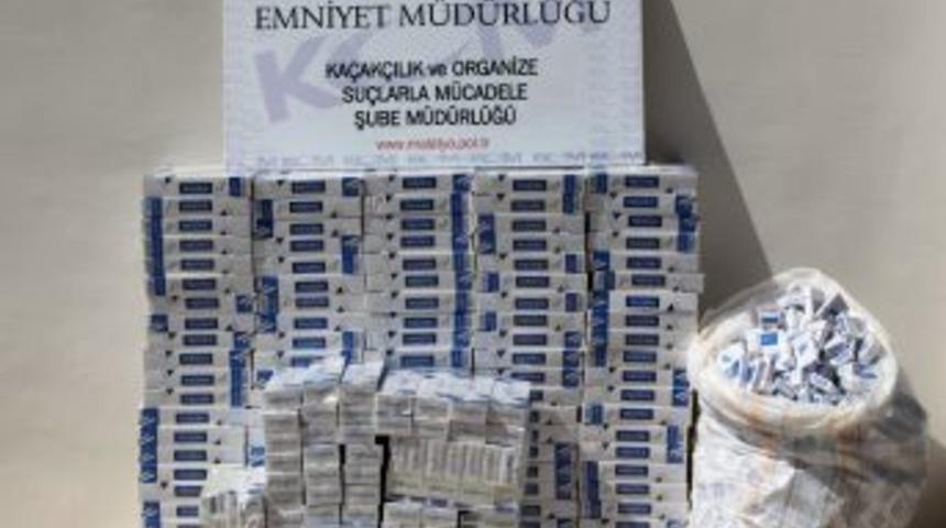 Malatya'da 5 bin paket kaçak sigara yakalandı