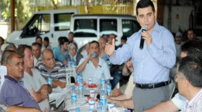 Akdeniz Sanayi Sitesi &ccedil;evresinde peyzaj &ccedil;alışması yapılıyor