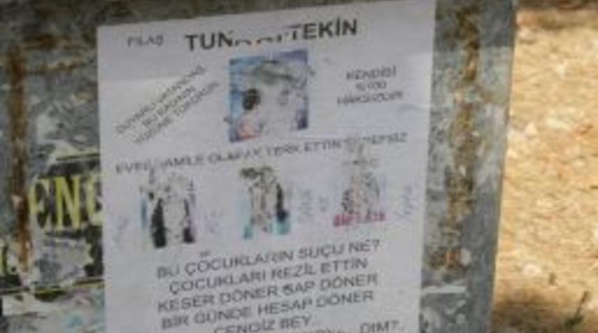 Terk edilen kocanın afişli intikamı