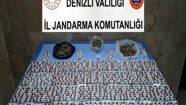 Denizli’nin iki ilçesinde düzenlenen uyuşturucu operasyonunda 2 şüpheli tutuklandı