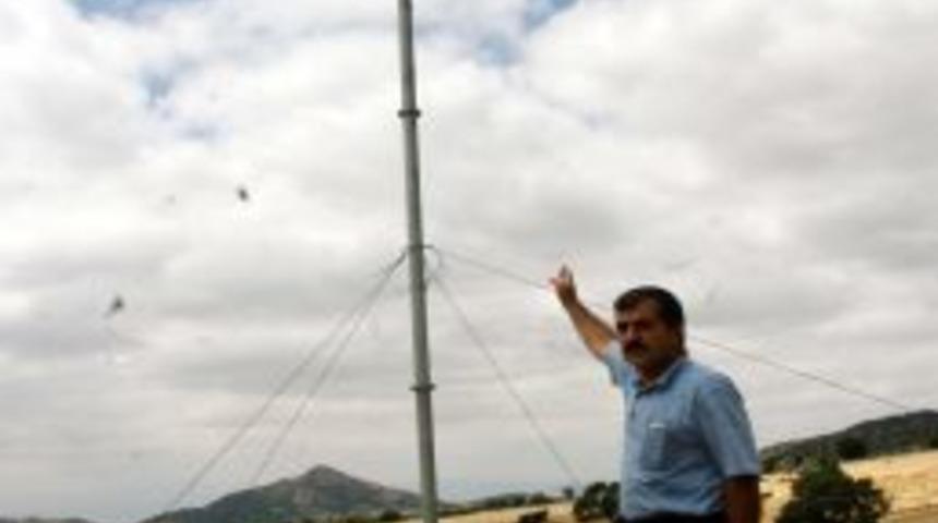 Dağ evine rüzgargülü kurdu gaz lambasından kurtuldu