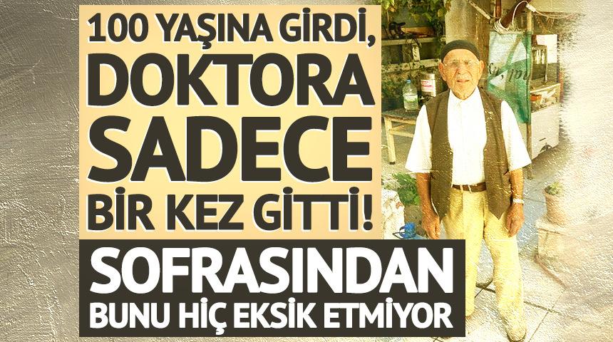 100 yaşına girdi, doktora sadece bir kez gitti! Sofrasından bunu hi&ccedil; eksik etmiyor