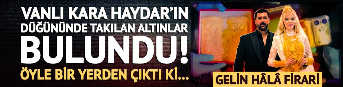 D&uuml;ğ&uuml;n&uuml;nde takılan altınlar bakın nereden &ccedil;ıktı! Gelin h&acirc;l&acirc; firari 