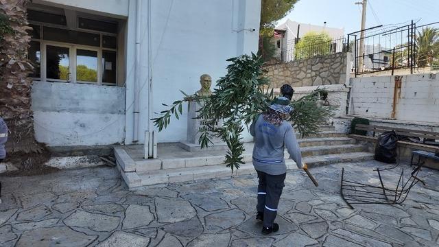 Bodrum Belediyesi&rsquo;nden okullara bakım ve onarım desteği 3