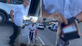 Kimliğini gösterip sürücüyü yumrukladı: Ne yazıyor burada?