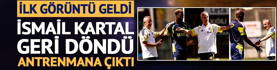 Ve Fenerbah&ccedil;e beklenen kareyi paylaştı! İsmail Kartal takımın başında antrenmana &ccedil;ıktı