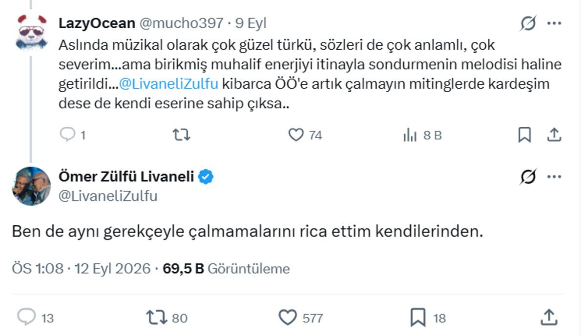 Zülfü Livaneli den Yiğidim Aslanım açıklaması! Yeni Parti den rica etti 1
