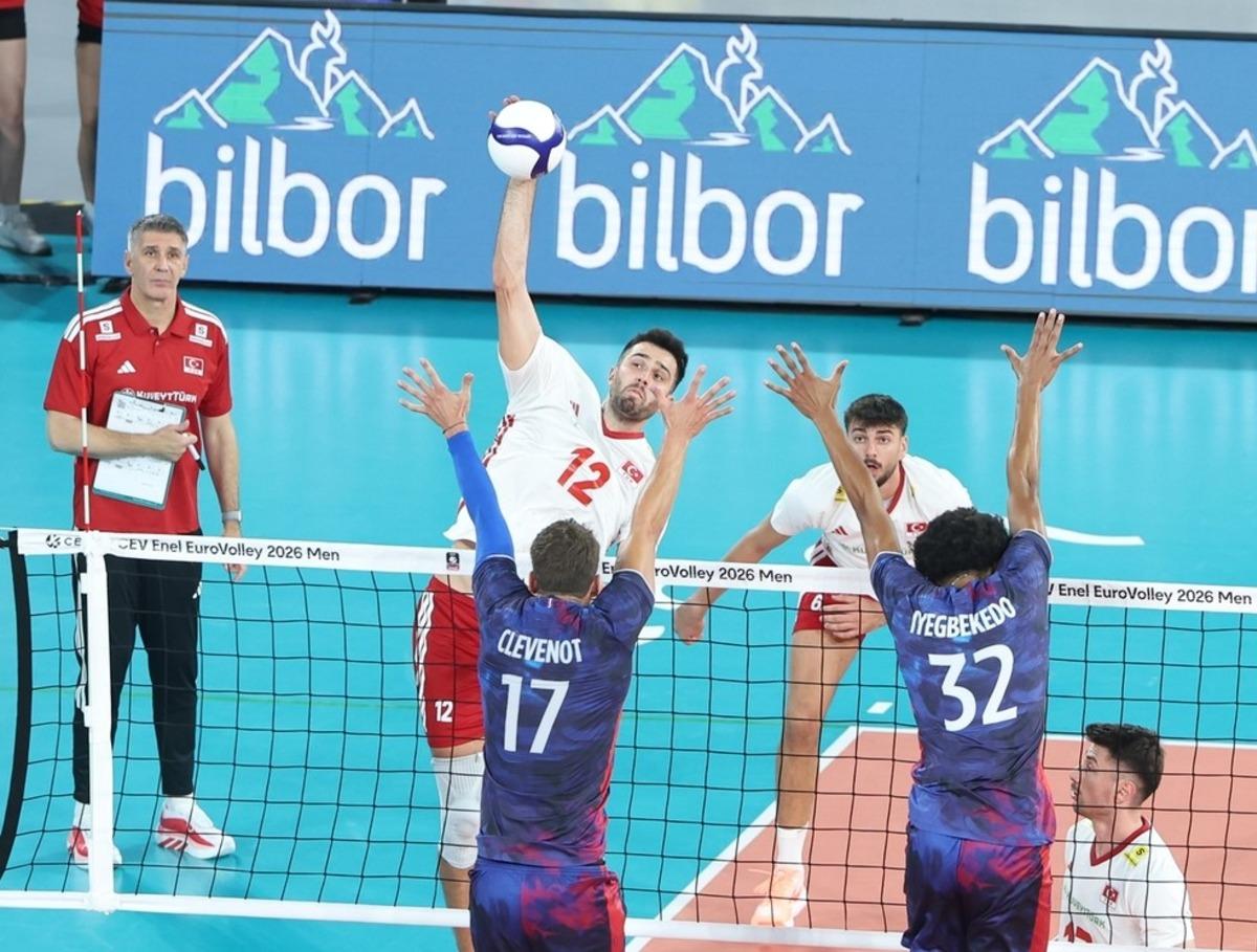 2026 CEV Erkekler Avrupa Voleybol Şampiyonası: Fransa: 3 - Türkiye: 0 1