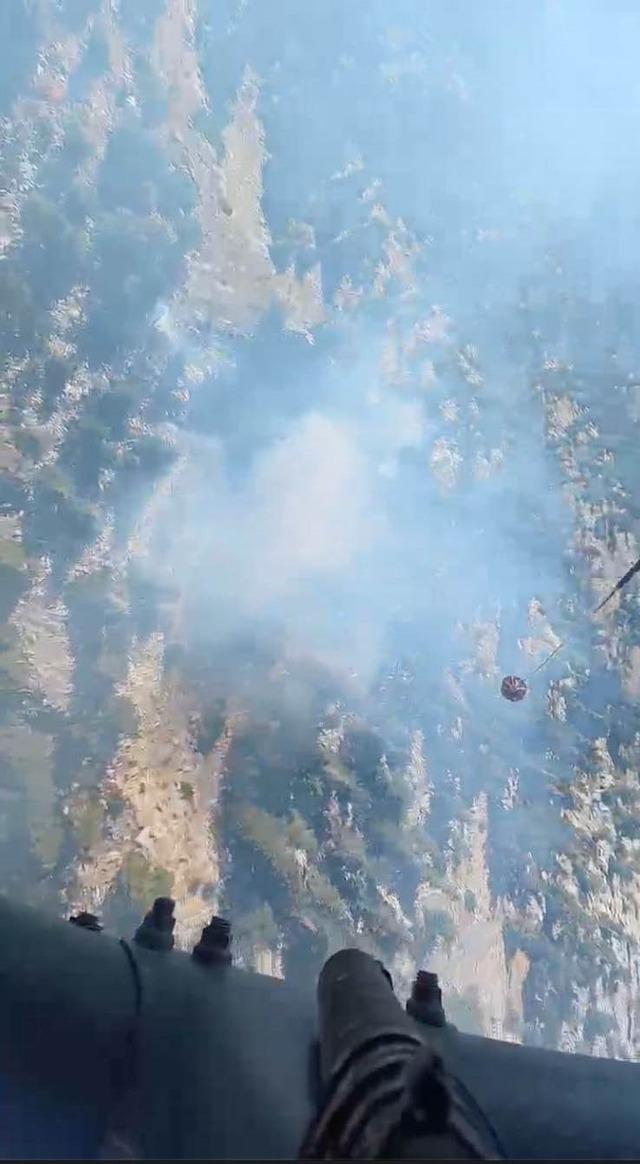 Antalya da ormanlık alanda yangın 3