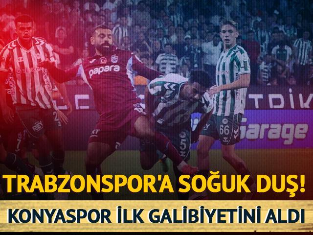 Trabzonspor Konya'da yıkıldı! Konyaspor 1-0 kazandı