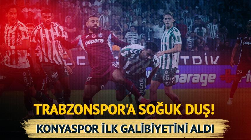 Trabzonspor Konya'da yıkıldı! Konyaspor 1-0 kazandı