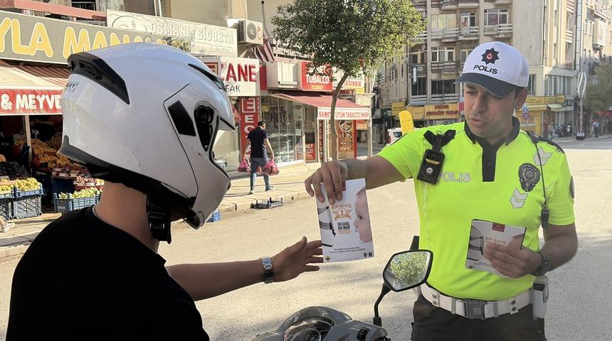 Elazığ&rsquo;da 89 motosiklet s&uuml;r&uuml;c&uuml;s&uuml;ne 848 bin lira ceza