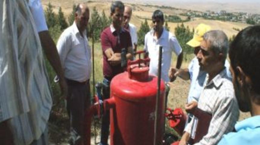 &Ccedil;ift&ccedil;iye, modern sulama sistemleri eğitimi verildi