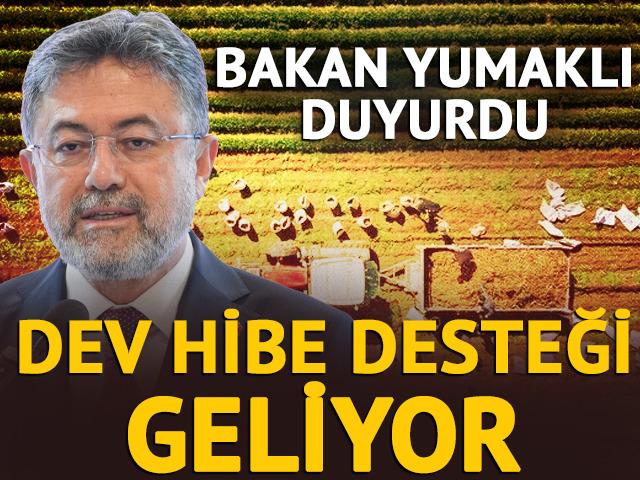 Bakan Yumaklı duyurdu: Kırsal kalkınmaya 12,5 milyar liralık dev hibe desteği
