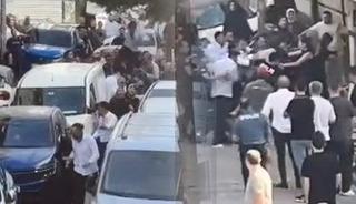 Yer: Sultangazi! Gelin alma t&ouml;reni tekmeli yumruklu kavgaya d&ouml;nd&uuml;... Polis biber gazı kullandı