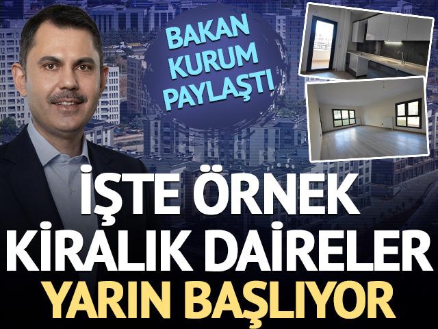 İstanbul kiralık sosyal konutta &ouml;rnek dairenin g&ouml;r&uuml;nt&uuml;leri paylaşıldı