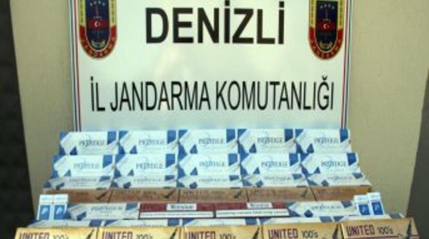Denizli&rsquo;de 690 paket ka&ccedil;ak sigara ele ge&ccedil;irildi