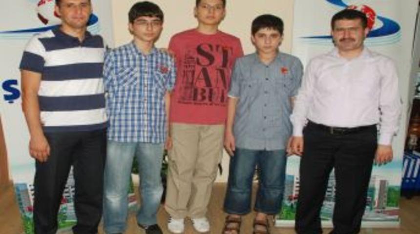 SBS'de derece yapan Şahikalı &ouml;ğrenciler, altın ile &ouml;d&uuml;llendirildi