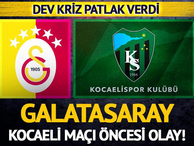 Galatasaray'dan Kocaelispor'a protokol şoku! Dev ma&ccedil; &ouml;ncesi kriz patlak verdi