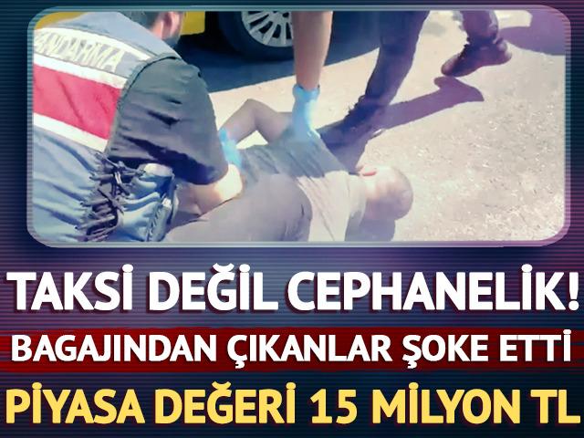 Taksinin bagajından cephanelik &ccedil;ıktı! Tam 108 adet tabanca ele ge&ccedil;irildi