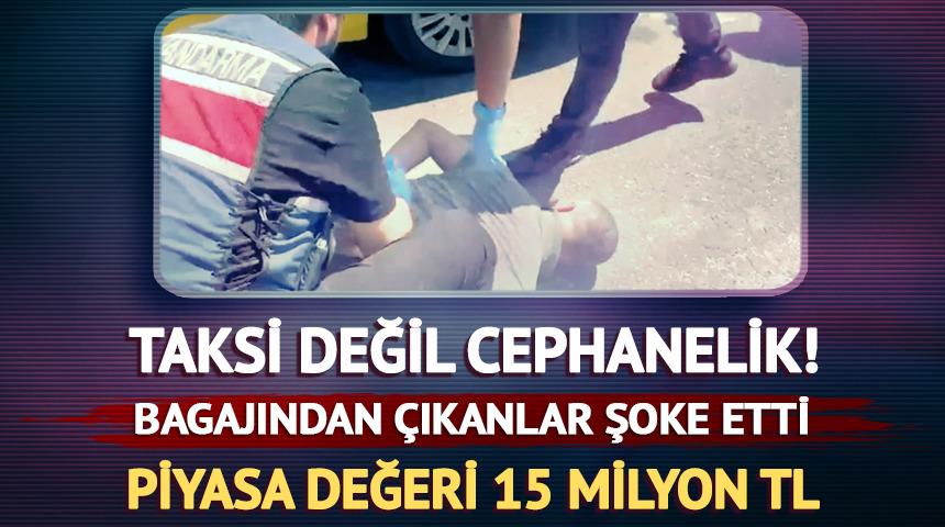 Taksinin bagajından cephanelik &ccedil;ıktı! Tam 108 adet tabanca ele ge&ccedil;irildi