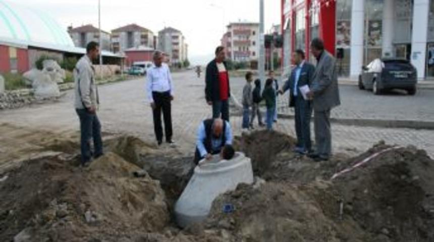 Aziziye Belediyesi, yağmur kanalı yapımına ağırlık veriyor