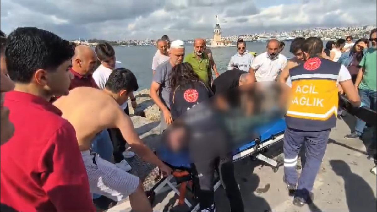 Yer: İstanbul! Zıpkınla balık avlamak istedi, ölüm kalım savaşı veriyor 3
