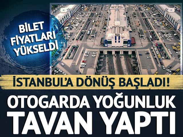 Okul d&ouml;nemi &ouml;ncesi otogarda yoğunluk! Bilet fiyatları da arttı