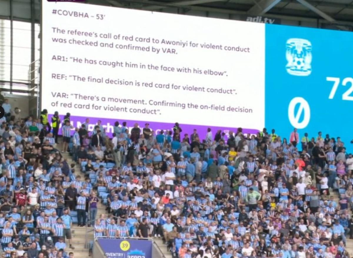 Coventry-Brighton maçında bir ilk! VAR konuşmaları herkesi şaşırttı! 2