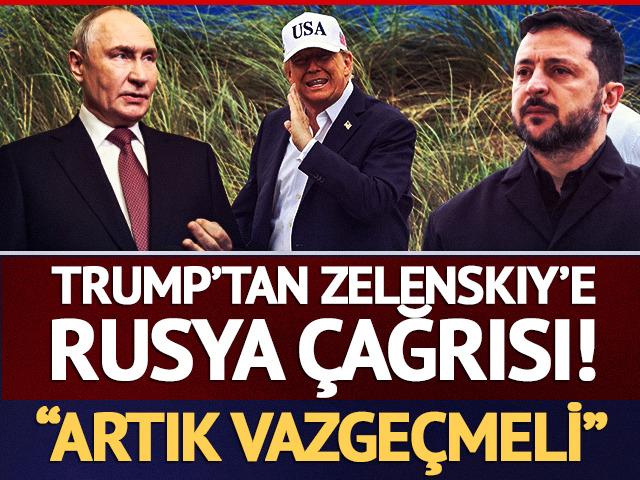 Trump'tan Zelenskiy'e Rusya &ccedil;ağrısı! "Artık vazge&ccedil;meli"