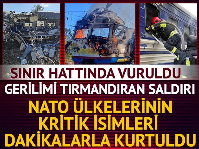 Rusya, Ukrayna-Polonya sınırında treni vurdu! Dakikalar &ouml;nce kritik isimler ge&ccedil;iş yapmış