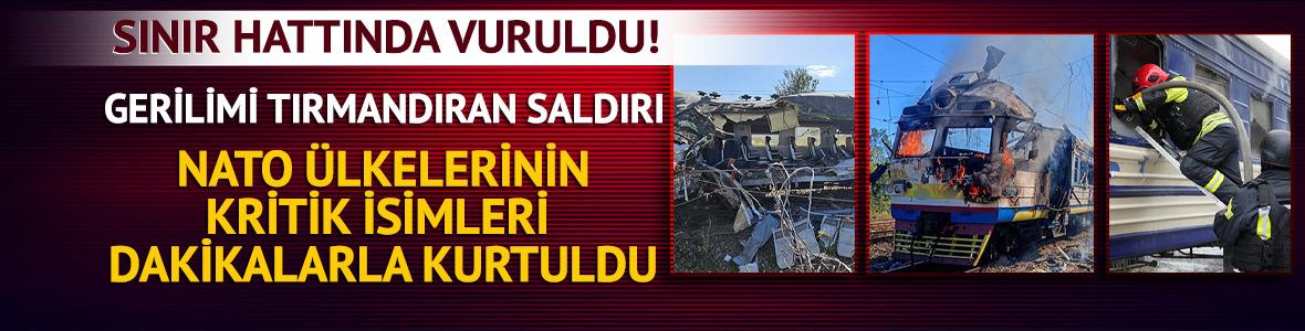 Rusya, Ukrayna-Polonya sınırında treni vurdu! Dakikalar &ouml;nce kritik isimler ge&ccedil;iş yapmış