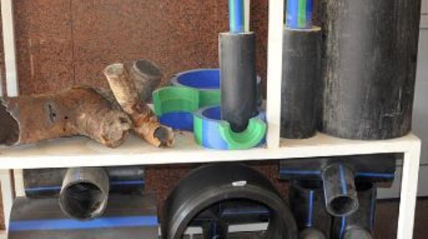 Afjet'in eski ve yeni boruları sergileniyor