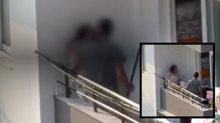 Bir kadının yardım çığlığı... Elindeki sopayla balkonda dakikalarca dövdü! 