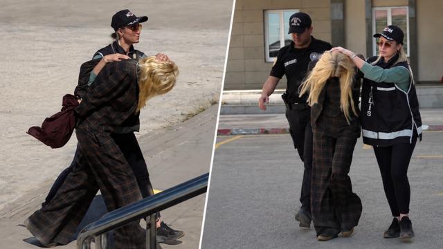 Vanlı Kara Haydar'ın eşi Çağla Öz adliyeye sevk edildi! Görüntüler dikkat çekti