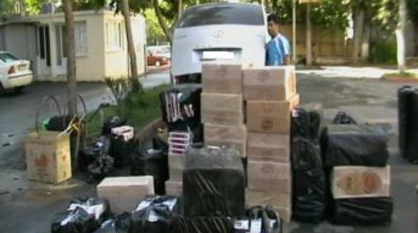 Osmaniye&rsquo;de 42 bin 200 paket ka&ccedil;ak sigara ele ge&ccedil;irildi