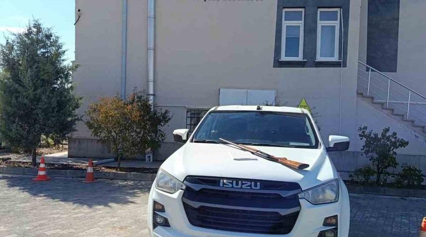 Aksaray&rsquo;da belgesiz avcının t&uuml;feğine el kondu