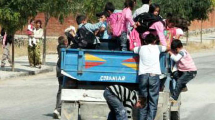 &Ccedil;ile dolu okul yolu