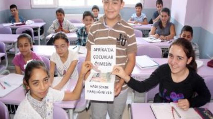 &lsquo;Afrika&rsquo;da &ccedil;ocuklar &ouml;lmesin, hadi sen de har&ccedil;lığını ver&rsquo; kampanyası