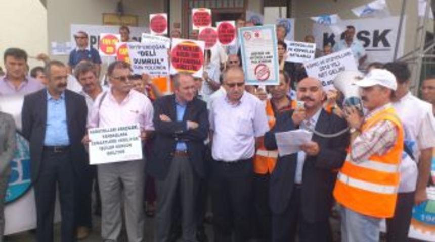 Karayolları çalışanlarından özelleştirme tepkisi