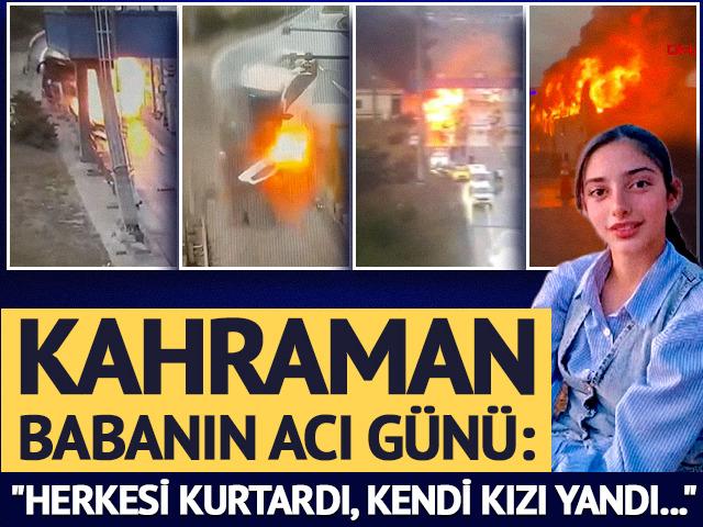 Kahraman babanın acı g&uuml;n&uuml;: "Herkesi kurtardı, kendi kızı yandı..."
