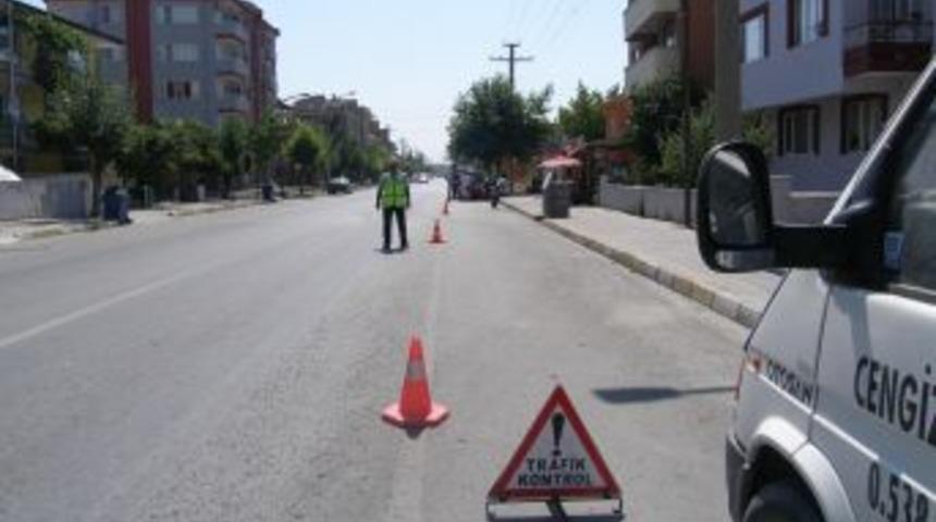 Balıkesir'de kask kullanma oranı y&uuml;zde 98