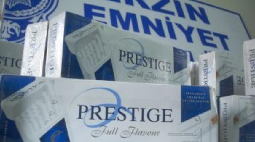 Erzin'de bin 80 paket ka&ccedil;ak sigara ele ge&ccedil;irildi