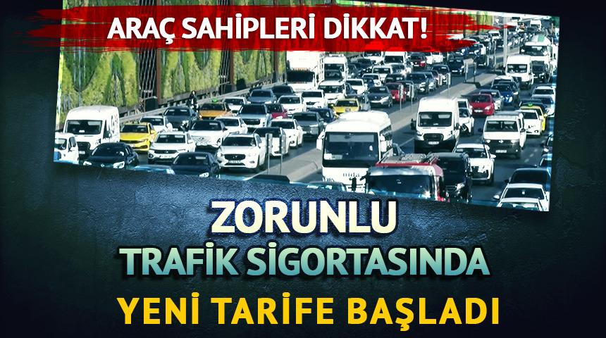 Zorunlu trafik sigortasında yeni tarife başladı!